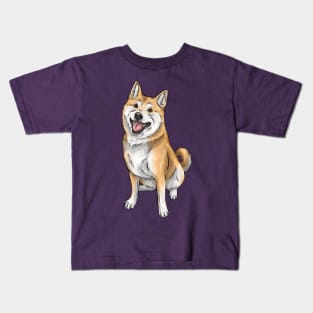 Shiba Inu | Cute Dog Art Kids T-Shirt